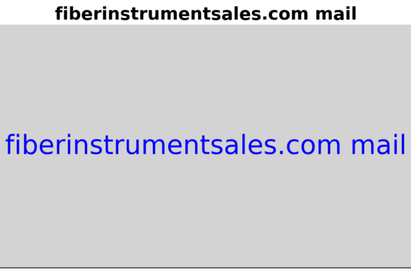 fiberinstrumentsales.com mail