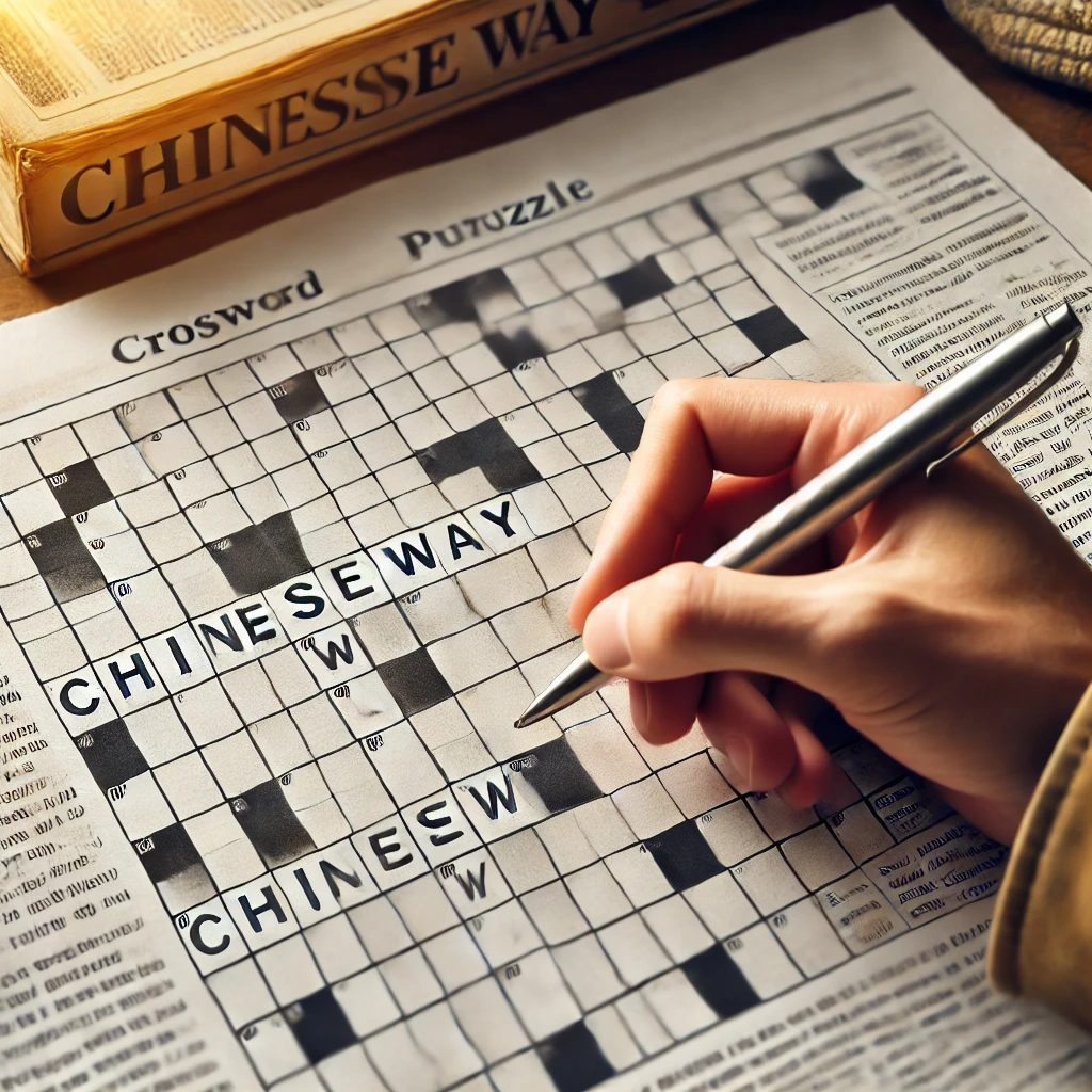 Chinese Way Crossword Clue