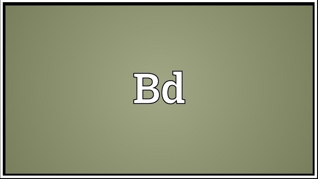 bd meaning